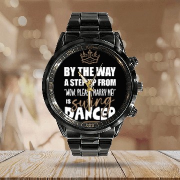 Discover Swing Dancer Dance Teacher is the most attractive Calendar Steel Band Watch