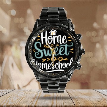 Discover Embrace The Homeschool Journey With Your Calendar Steel Band Watch