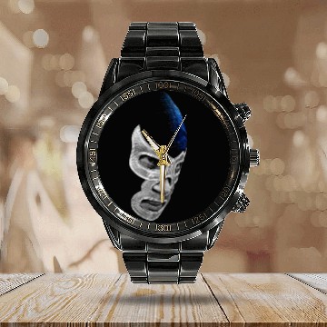Discover Mex Art Lucha Libre Mexican Wrestler Calendar Steel Band Watch