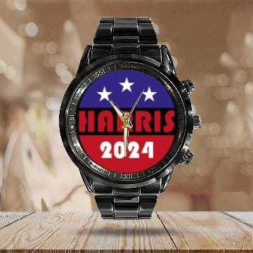 Discover Best Kamala Harris 2024 Calendar Steel Band Watch