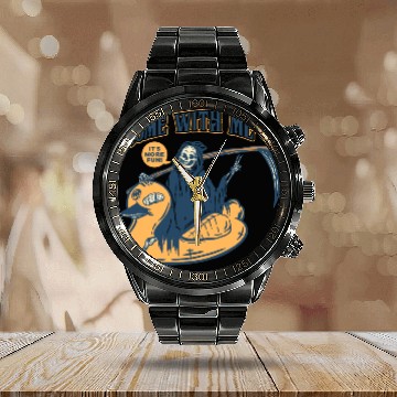 Discover Death Duck Pool Calendar Steel Band Watch