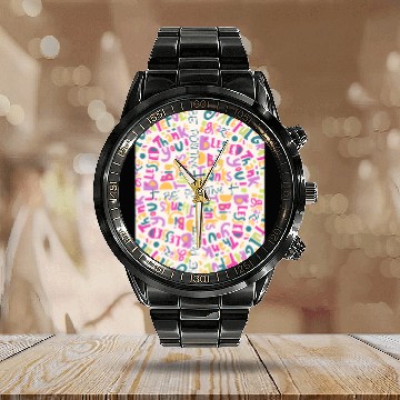 Discover BE POSITIVE Calendar Steel Band Watch