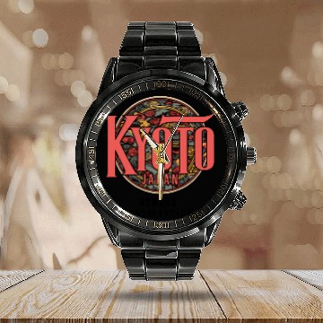 Discover Kyoto City Japan Scenic Travel Design Calendar Steel Band Watch