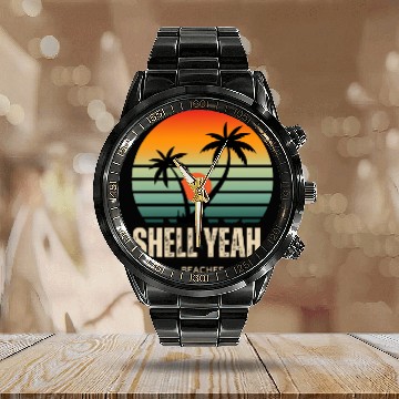 Discover Shell Yeah Beaches Sunset Serenity Summer Holidays Calendar Steel Band Watch