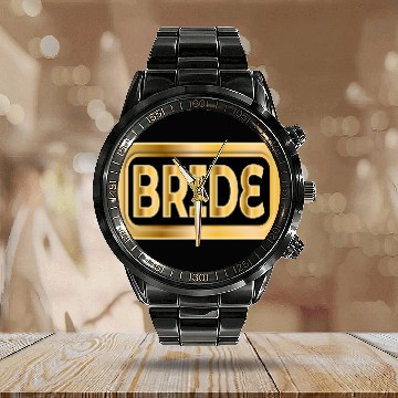 Discover BRIDE GIFTS WEDDING ENGAGEMENT Calendar Steel Band Watch