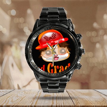 Discover 2nd Grade Elementary School Fire Department Calendar Steel Band Watch