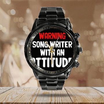 Discover Warning Song Writer Attitude Karaoke Guitarist Calendar Steel Band Watch