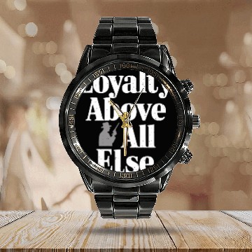 Discover Mobster Gangster Mafia Organized Crime Boss Calendar Steel Band Watch