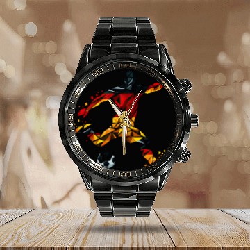 Discover Germany soccer Fußball Calendar Steel Band Watch