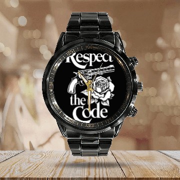 Discover Mobster Gangster Mafia Organized Crime Boss Calendar Steel Band Watch