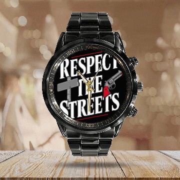 Discover Mobster Gangster Mafia Organized Crime Boss Calendar Steel Band Watch