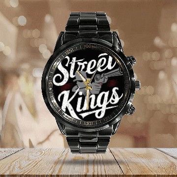 Discover Mobster Gangster Mafia Organized Crime Boss Calendar Steel Band Watch