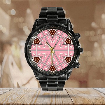 Discover eyes on nature mandala Calendar Steel Band Watch