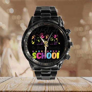 Discover School Counselor Just A Girl Who Calendar Steel Band Watch