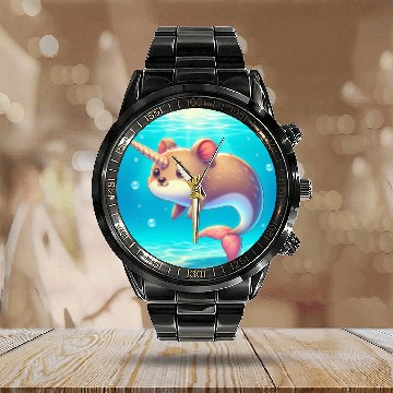Discover The narwhal-qoukka Calendar Steel Band Watch