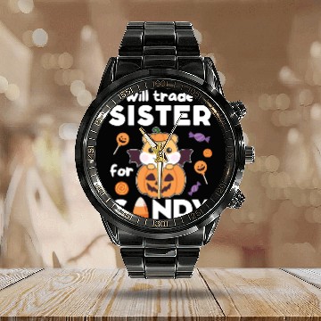Discover Hamster Halloween Trade Sister For Candy Calendar Steel Band Watch