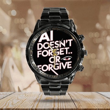 Discover Robotics AI Automation Machine Learning Calendar Steel Band Watch