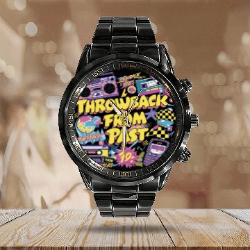 Discover Early 90s and 2000s | Y2K fashion Calendar Steel Band Watch