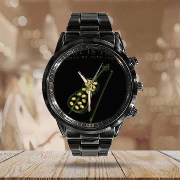 Discover LimonCello Funny Summer Cocktail Design Calendar Steel Band Watch