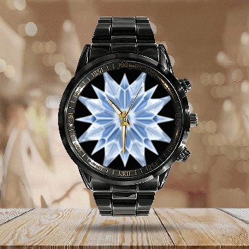 Discover Ice Crystal Calendar Steel Band Watch