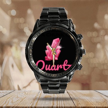 Discover Crystal Collecting Rock Hunting Mineral Collector Calendar Steel Band Watch