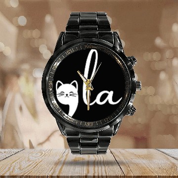 Discover Cat Comma La Kamala Harris For President 2024 Calendar Steel Band Watch