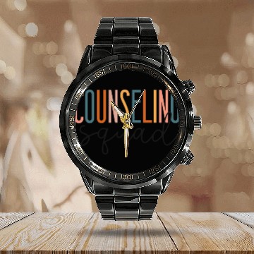 Discover School Counselor Counseling Squad Calendar Steel Band Watch