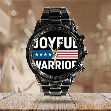 Discover Joyful Warrior American Calendar Steel Band Watch