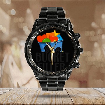Discover School Counselor Be A Bucket Calendar Steel Band Watch
