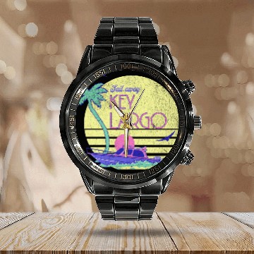Discover Sail Away Yacht Rock Key Largo Boating Calendar Steel Band Watch