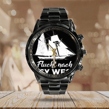 Discover Florida ESCAPE TO KEY-WEST Sailing Florida Calendar Steel Band Watch