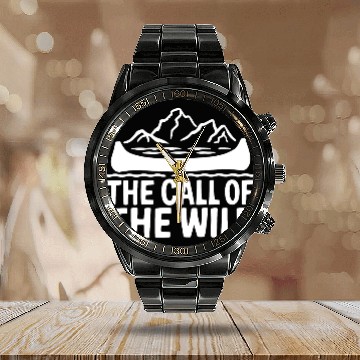 Discover Canoe Canoeing Water sports Sport Calendar Steel Band Watch