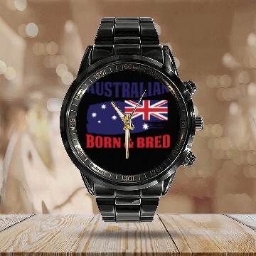 Discover Trust Me I Am Australian Calendar Steel Band Watch