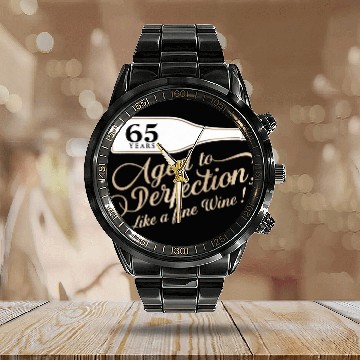 Discover 65th Birthday Gift for her Calendar Steel Band Watch