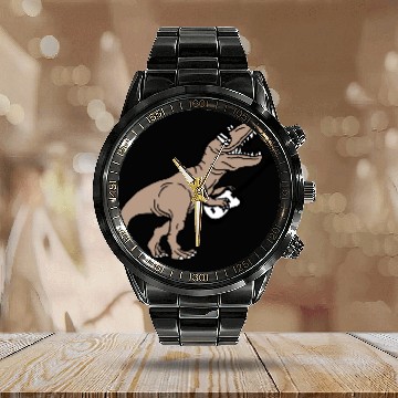 Discover T. Rex Dino DJ Dinosaur Party Animal Plays Guitar Calendar Steel Band Watch