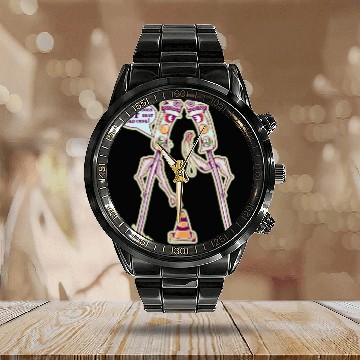 Discover Traffic lights fighting Calendar Steel Band Watch