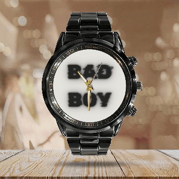Discover Bad Boy Calendar Steel Band Watch