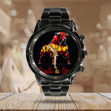 Discover The Pride Gijón flag design Calendar Steel Band Watch