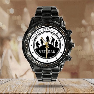 Discover US Army Veteran LIKE US ON FACEBOOK # Calendar Steel Band Watch
