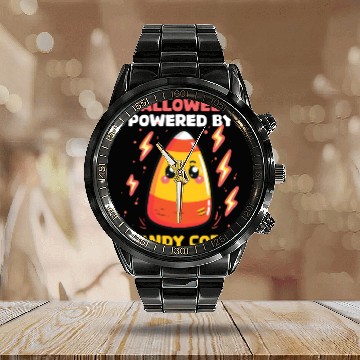 Discover Candy Corn Halloween Powered By Candy Corn Calendar Steel Band Watch
