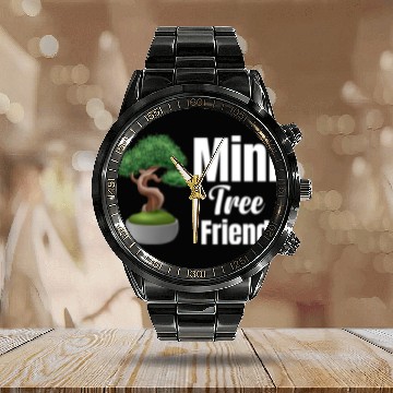 Discover Mini Tree Friend Bonsai Meditation Spiritual Calendar Steel Band Watch