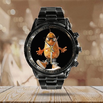 Discover Sweet Potato Calendar Steel Band Watch