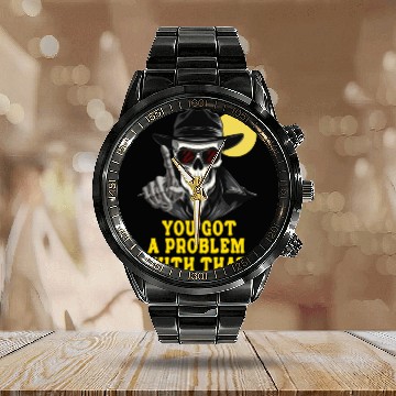 Discover You Got A Problem With That Halloween Calendar Steel Band Watch