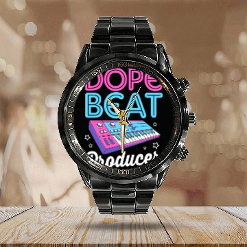 Discover 80s Beat Maker Dope Beat Analog Music Producer Calendar Steel Band Watch
