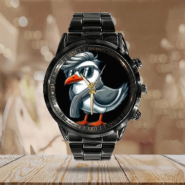 Discover Cool seagull sunglasses summer North Sea Baltic Calendar Steel Band Watch