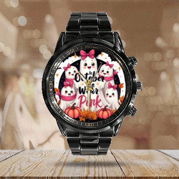 Discover halloween Calendar Steel Band Watch