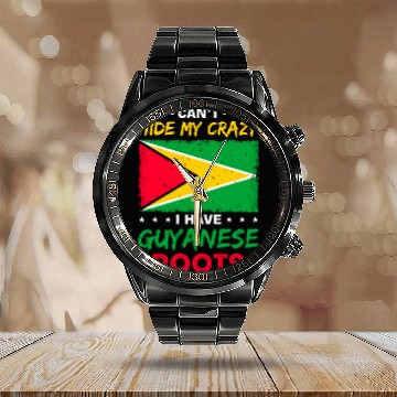 Discover Guyana Pride Guyanese Roots Georgetown Love Calendar Steel Band Watch