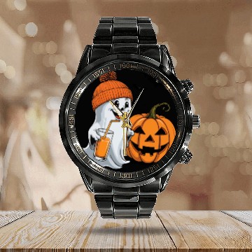 Discover halloween Calendar Steel Band Watch