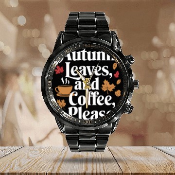 Discover Autumn Foliage Exploration for Nature Lovers and Calendar Steel Band Watch