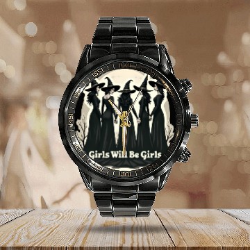 Discover Girls Will Be Girls Calendar Steel Band Watch